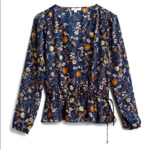 Nine Britton Cavanna Faux Wrap Blouse